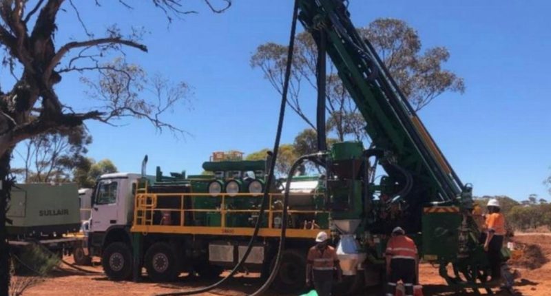 RC drilling at KalGold’s Bulong Taurus project in WA.
